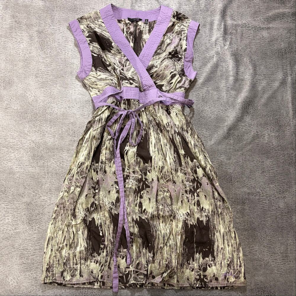 Y2k Hurley Wrap Tie Dye Mini Dress